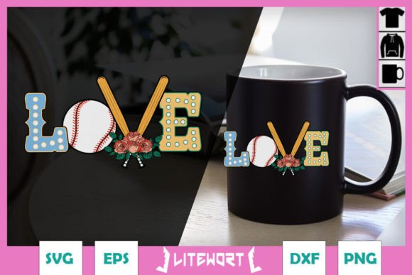 Baseball Love SVG Baseball Floral Review