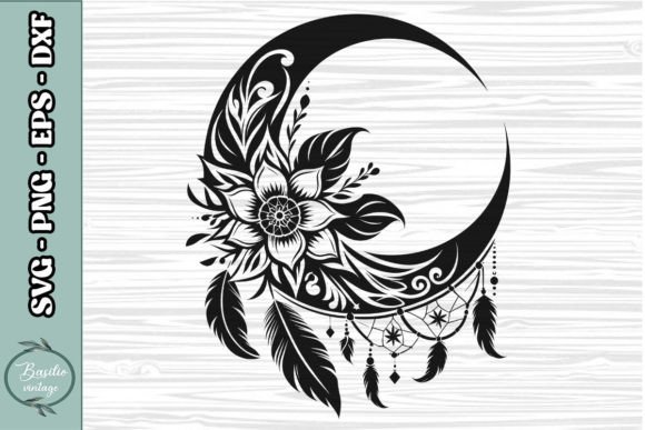 Floral Crescent Moon SVG Clipart 07: A Designer's Real-World Review
