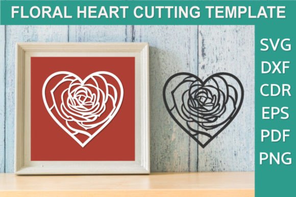 Floral Heart Design SVG, Papercut Rose Review