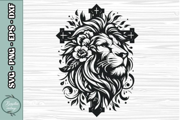 Floral Lion Cross SVG Clipart 13: A Designer's Real-World Review