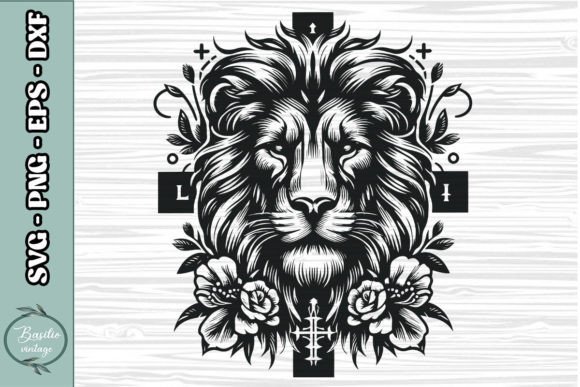 Floral Lion Cross SVG Clipart 20: A Designer's Review