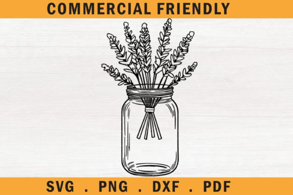 Floral Mason Jars Svg,flower Mason Jar 7 Review