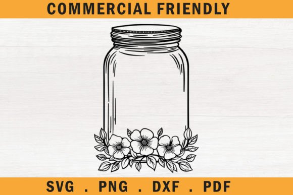 Floral Mason Jars Svg Review for Embroidery