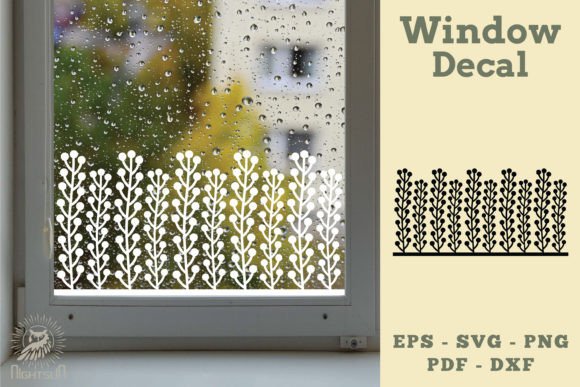 Floral Window Decal SVG 4 Review
