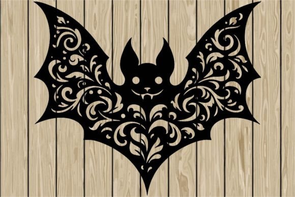 Halloween Floral Bat Stencil SVG Review