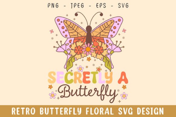 Secretly Butterfly Floral Retro Design Review