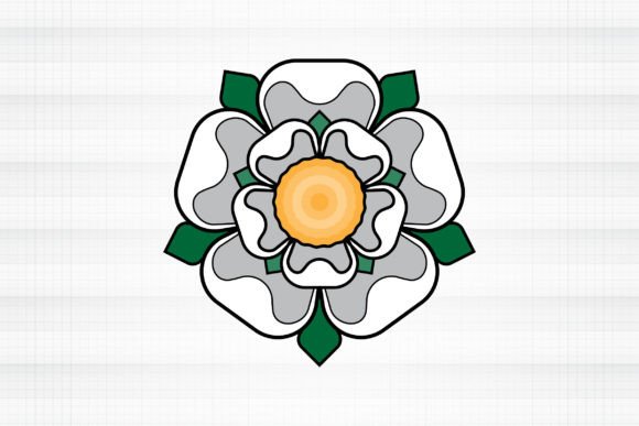 White Rose of York SVG PNG Floral Emblem Review